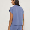 LOV Blue Solid T-Shirt - Image 3