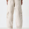 Nuon Off-White Relaxed-Fit Mid-Rise Corduroy Cotton Chinos - Image 3