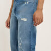 Nuon Blue Distressed Relaxed - Fit Mid - Rise Jeans - Image 2